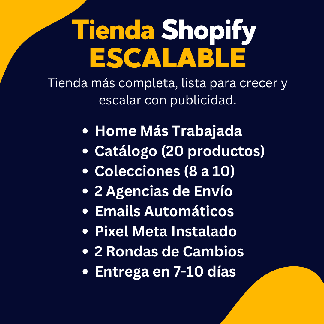 Plan Tienda Completa Escalable