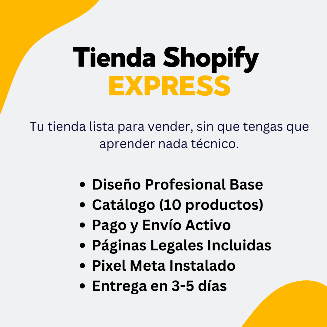 Plan Tienda Shopify Express