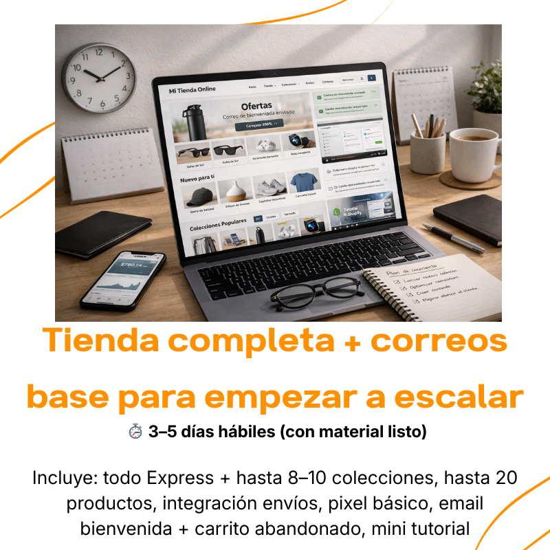 Pack Tienda completa para escalar