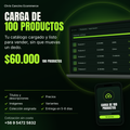 Carga de productos — Pack 100