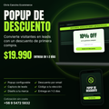 Popup descuento primera compra