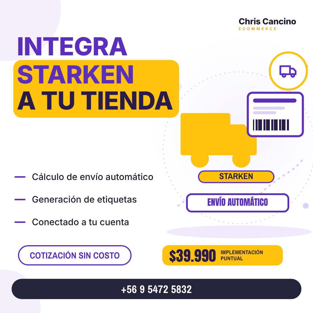 Integración Starken a Shopify
