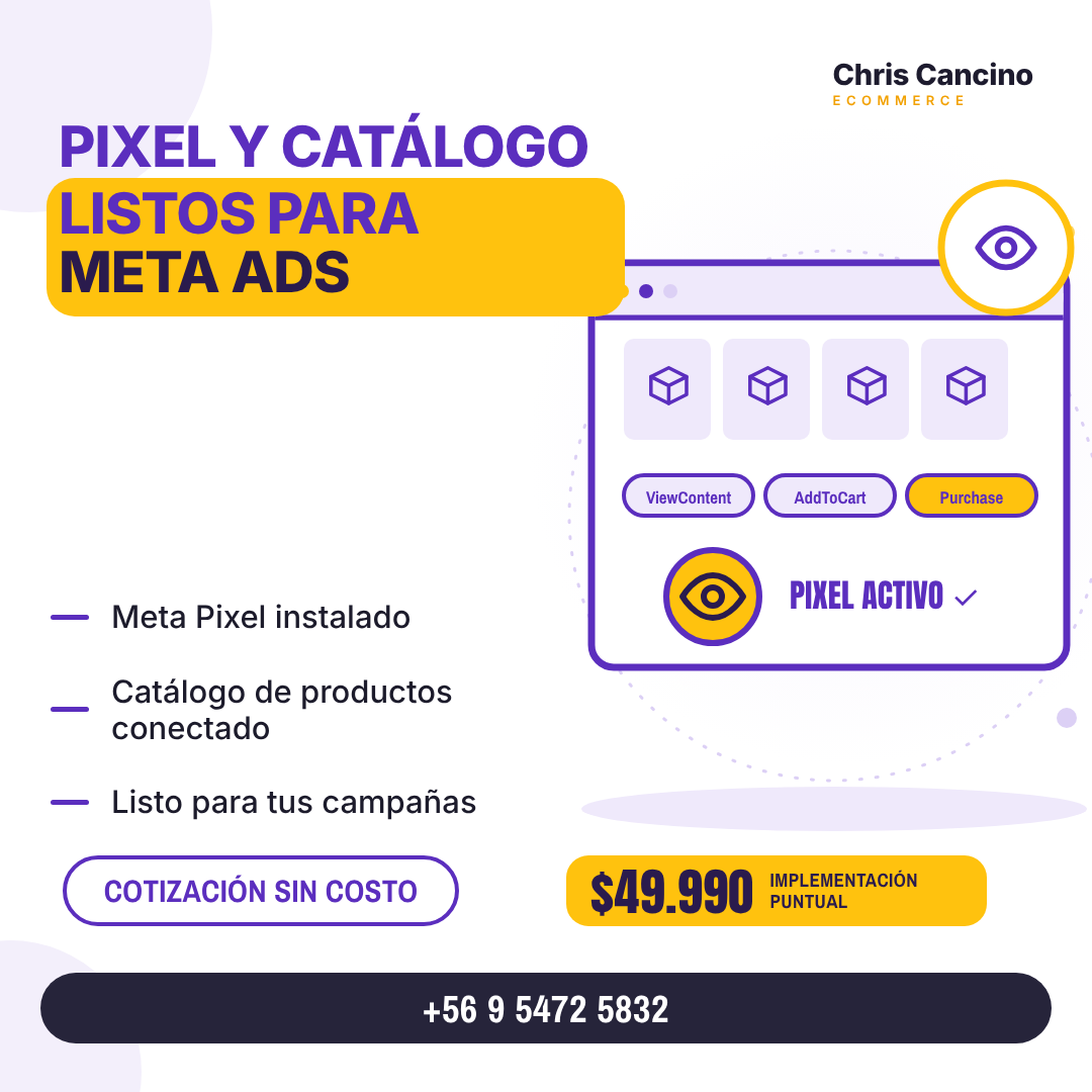 Configuración Meta Pixel + Catálogo en Shopify