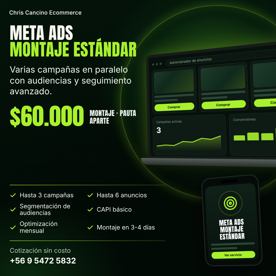 Montaje de campaña Meta Ads — Estándar